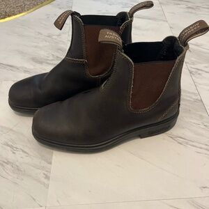 Blundstone Brown Square Toe Chelsea Boots
